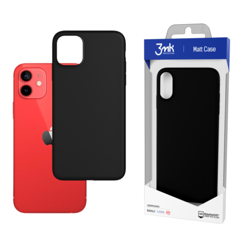 apple iphone 12 mini 3mk matt case black