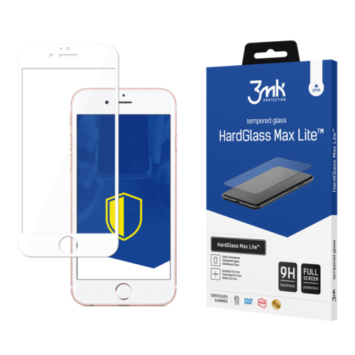 apple iphone 6 6s white 3mk hardglass max lite